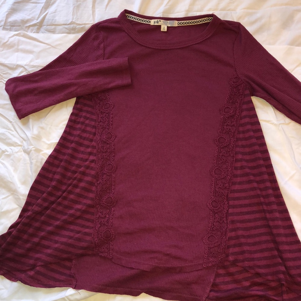 Never worn. Flowy long sleeve waffle shirt